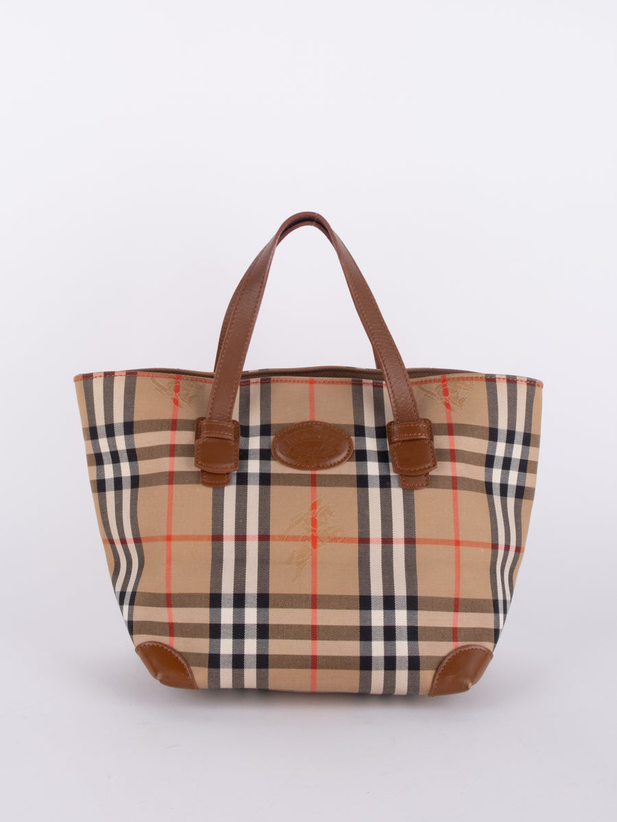Burberry Vintage Nova Check Tote Bag