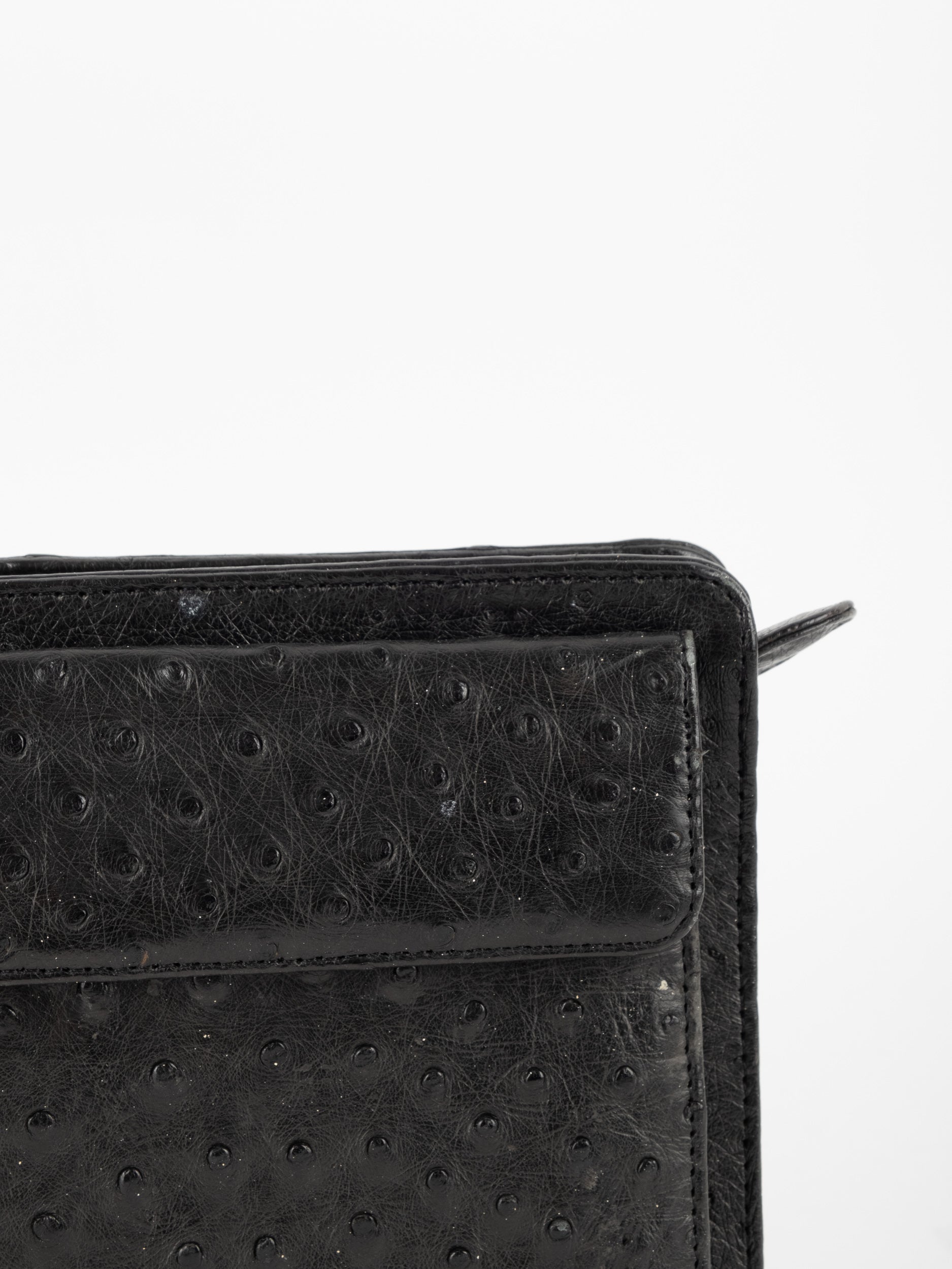 Vintage Leather Wristlet Pouch