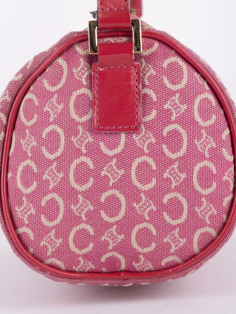 CELINE Vintage Pink Monogram Crossbody Bag