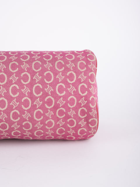 CELINE Vintage Pink Monogram Crossbody Bag