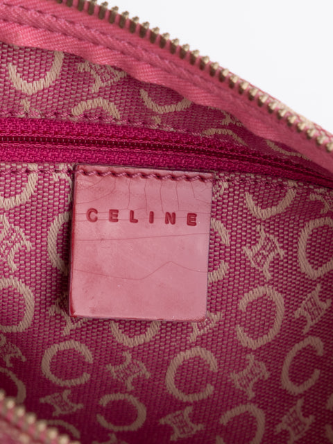CELINE Vintage Pink Monogram Crossbody Bag