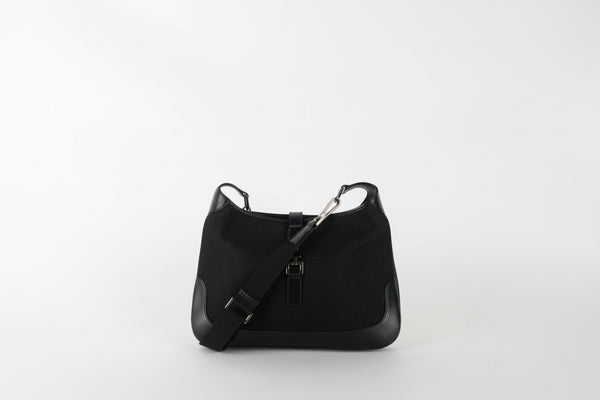 Gucci Jackie Shoulder Bag Black with Crossbody Strap