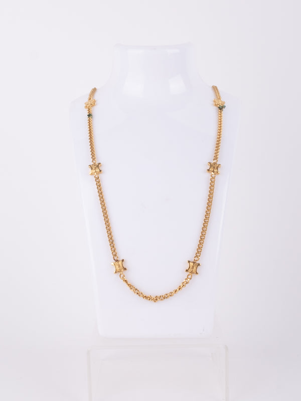 Celine Gold Chain Necklace נדיר במיוחד