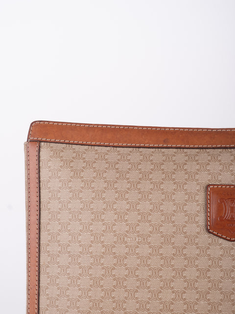 CELINE Vintage Macadam Zip Pouch
