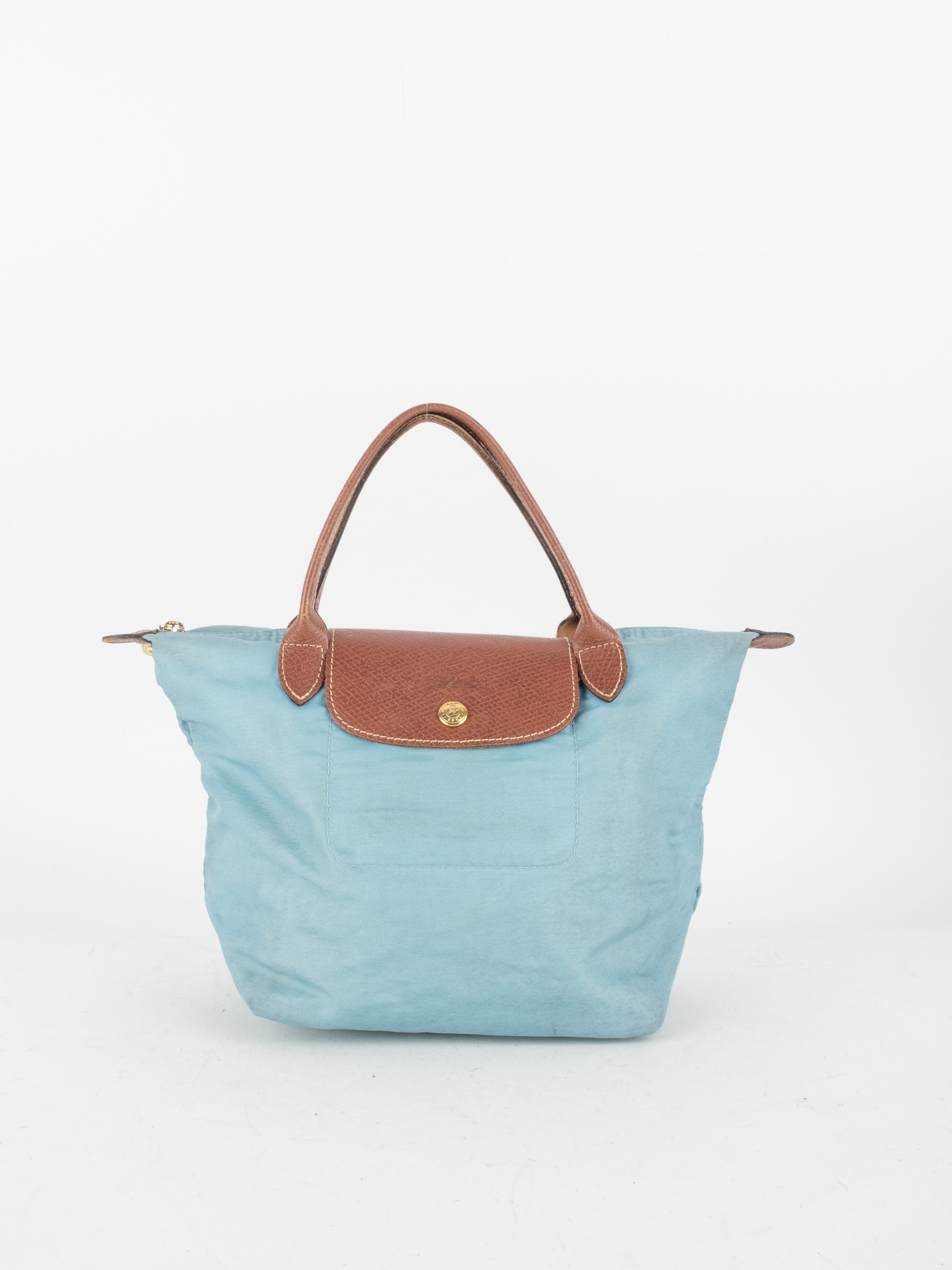 Longchamp Le Pliage Small Top Handle Bag Blue