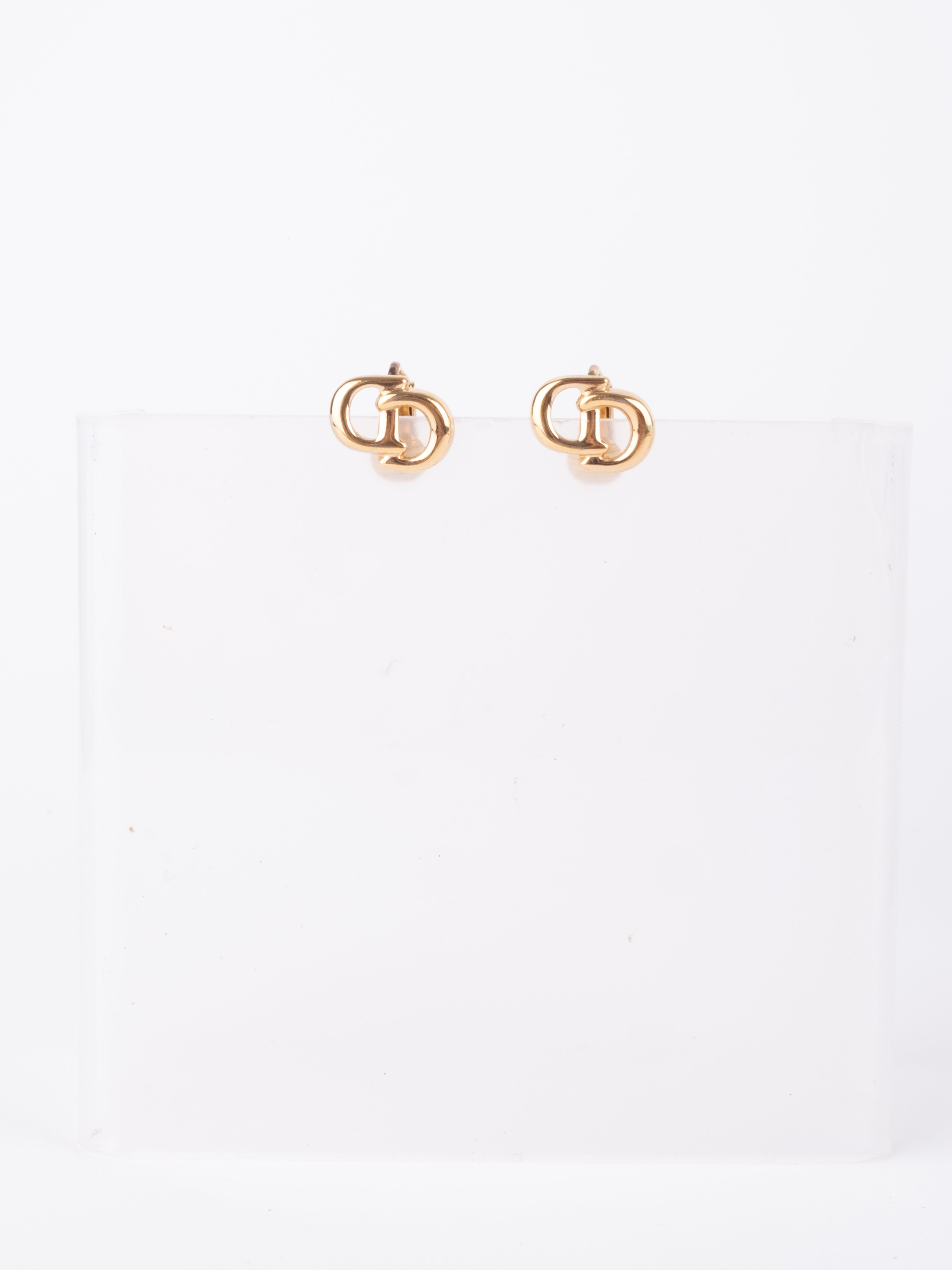 Christian Dior CD Stud Earrings