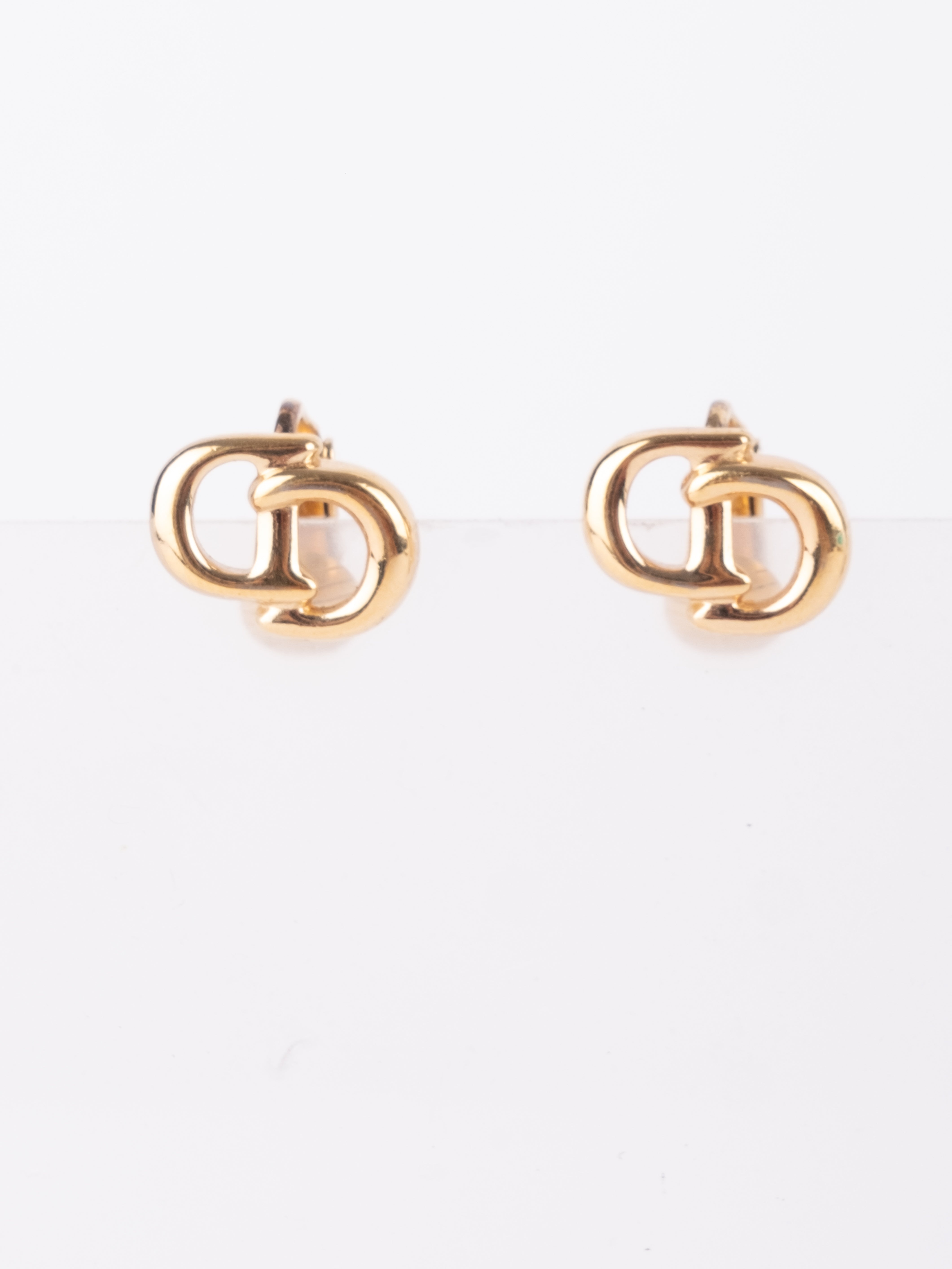 Christian Dior CD Stud Earrings