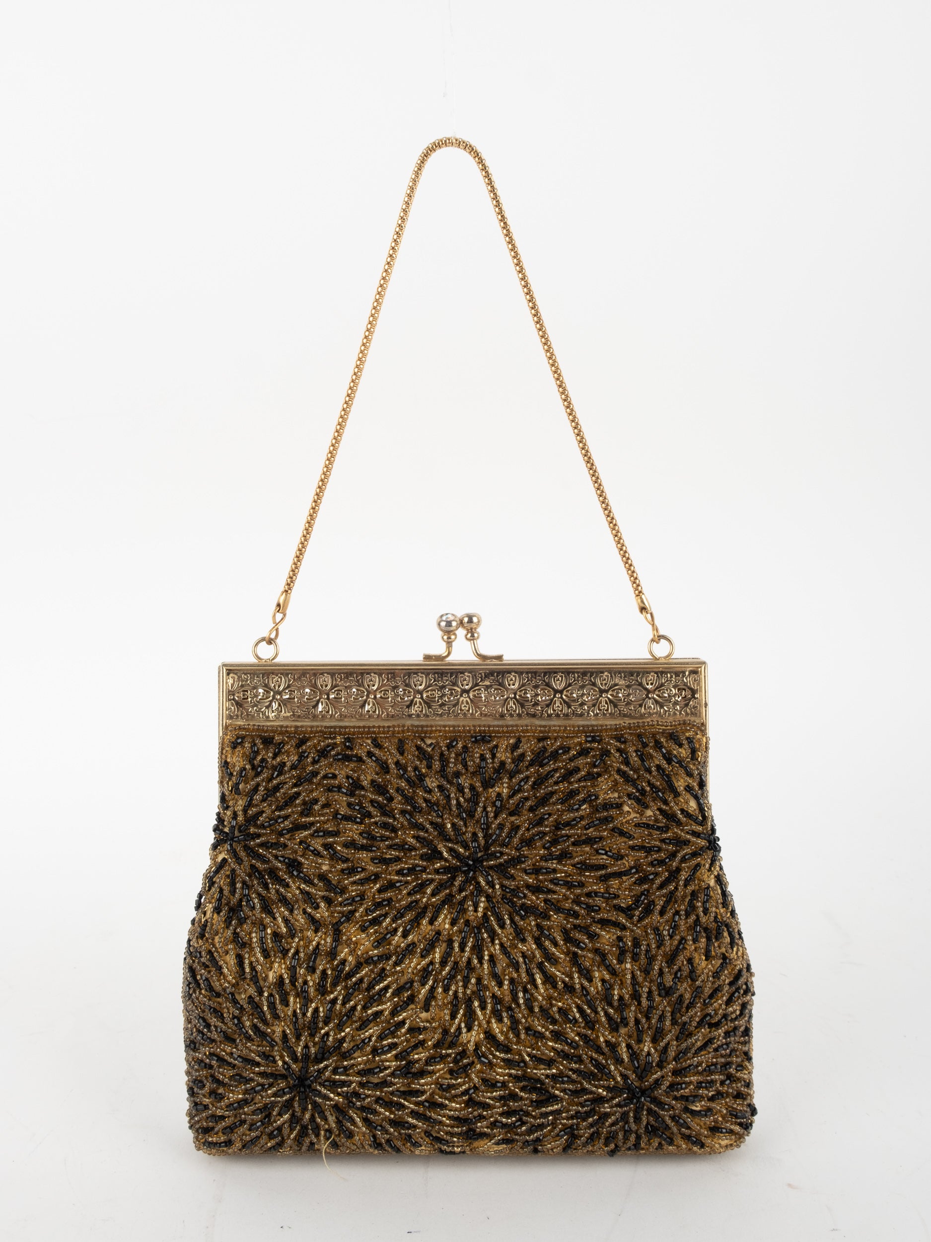 Vintage Beaded Evening Bag Inspired by Judith Leiber