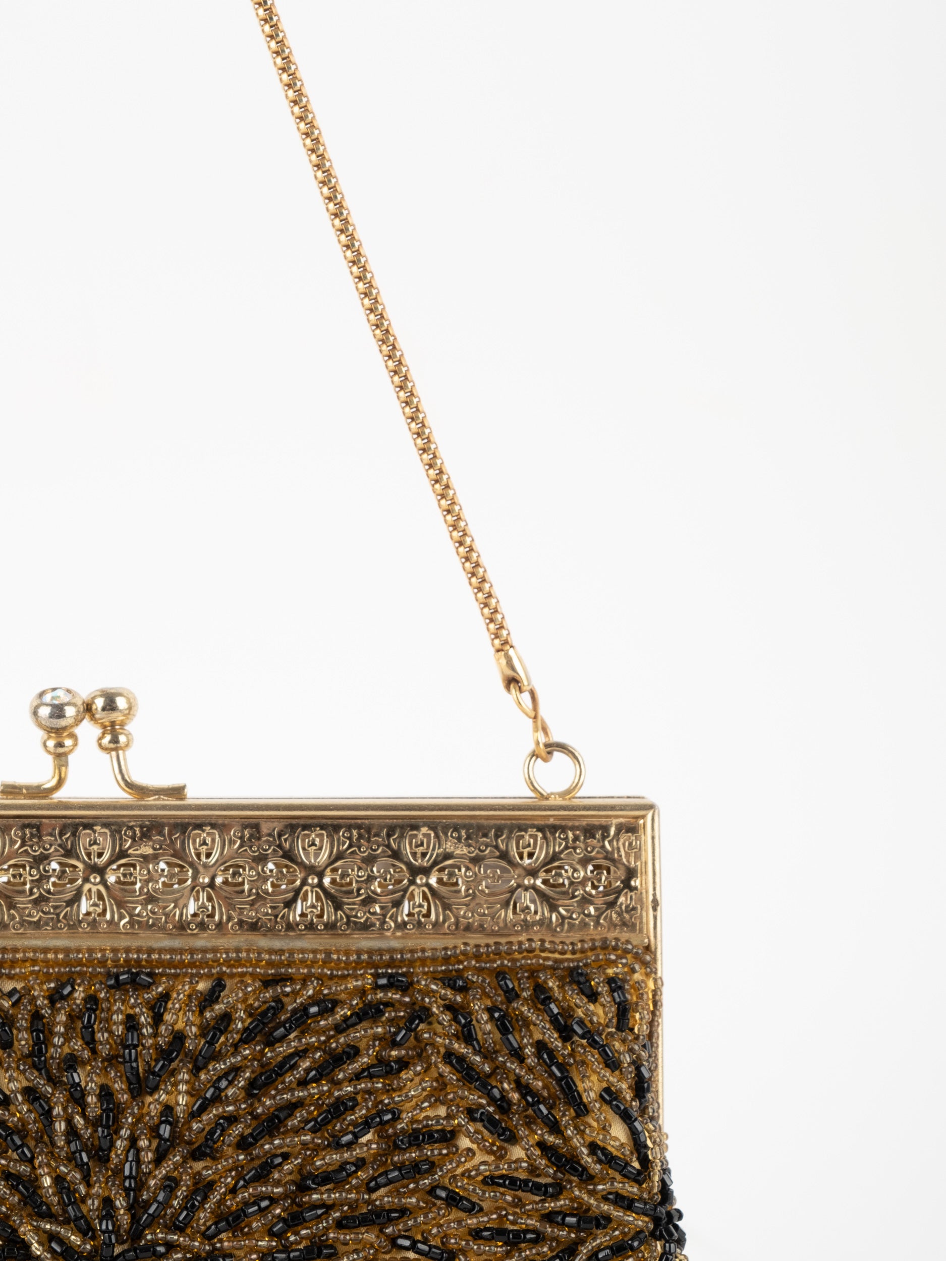 Vintage Beaded Evening Bag Inspired by Judith Leiber
