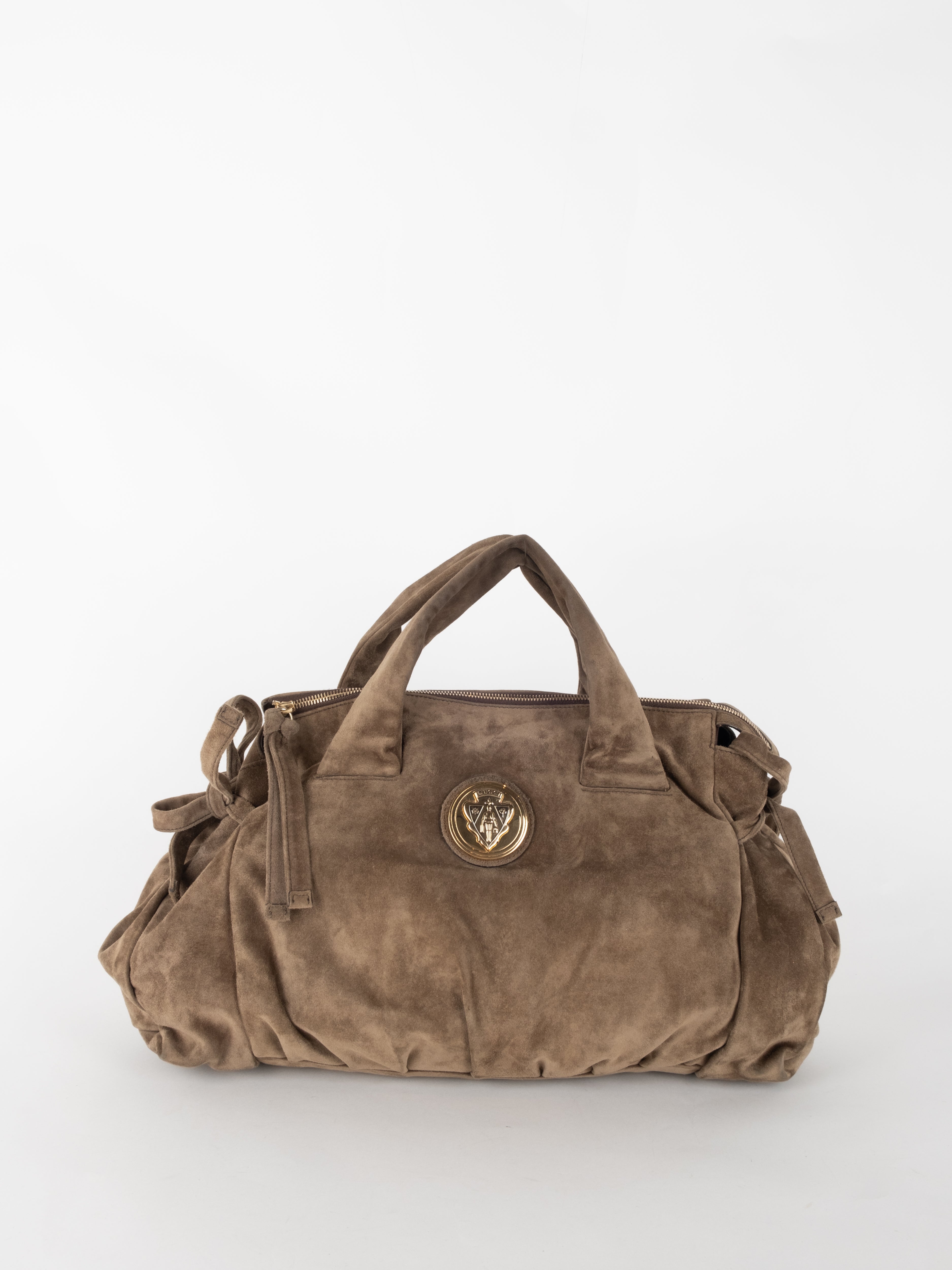 Gucci Velvet Handbag Brown