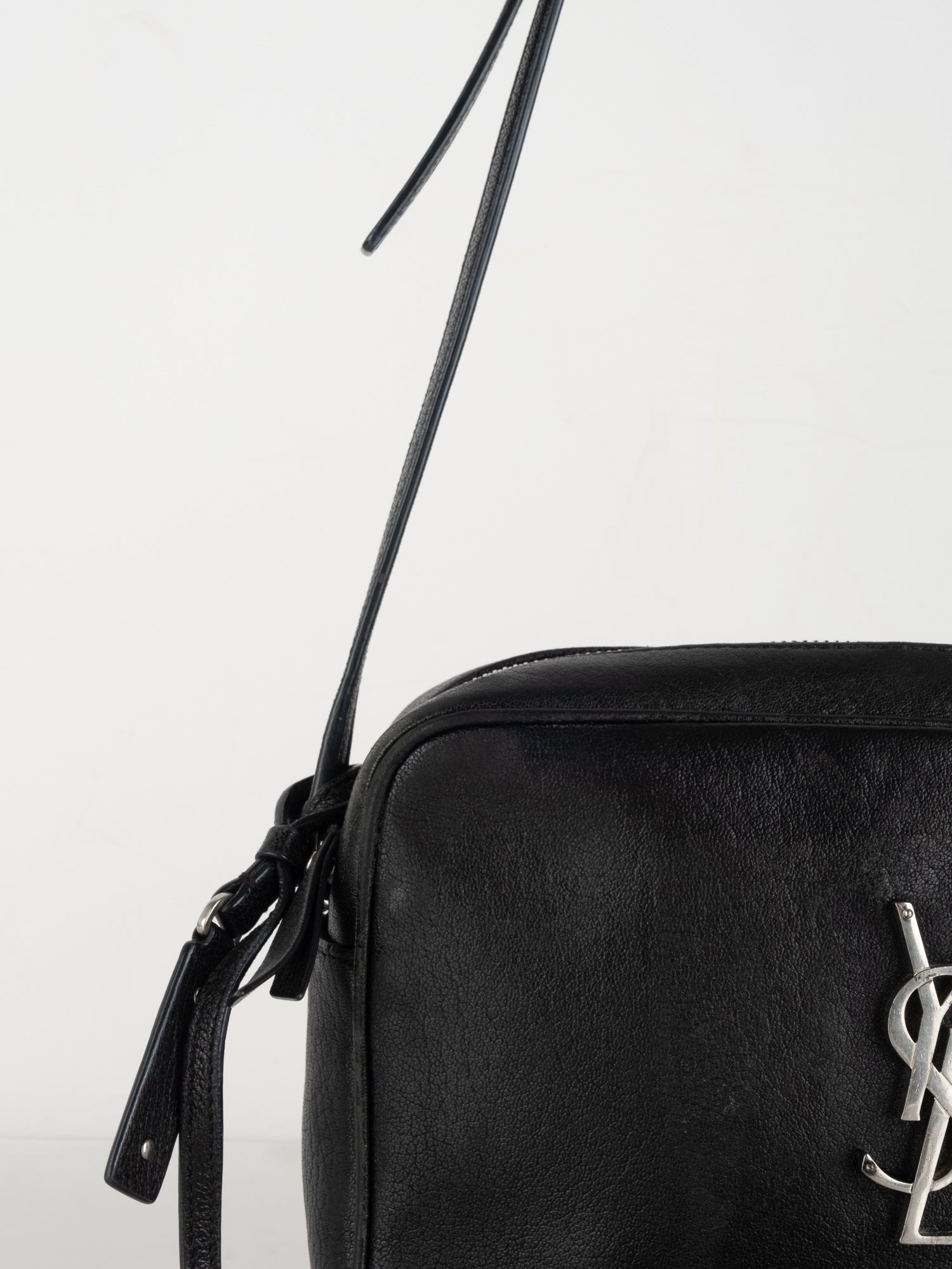 Saint Laurent Crossbody Bag – Black Leather Monogram