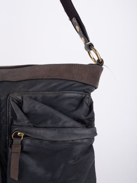 COACH Vintage Black Buckle Crossbody Bag