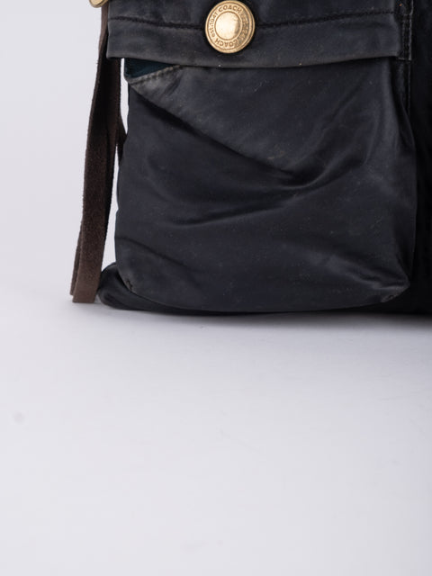 COACH Vintage Black Buckle Crossbody Bag
