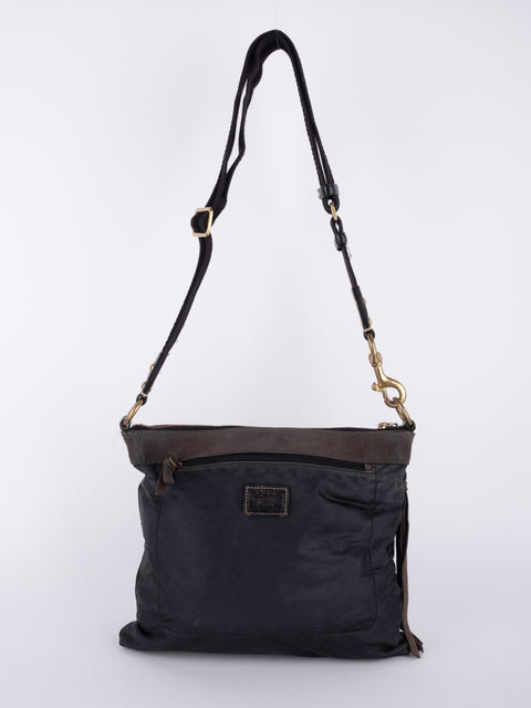 COACH Vintage Black Buckle Crossbody Bag