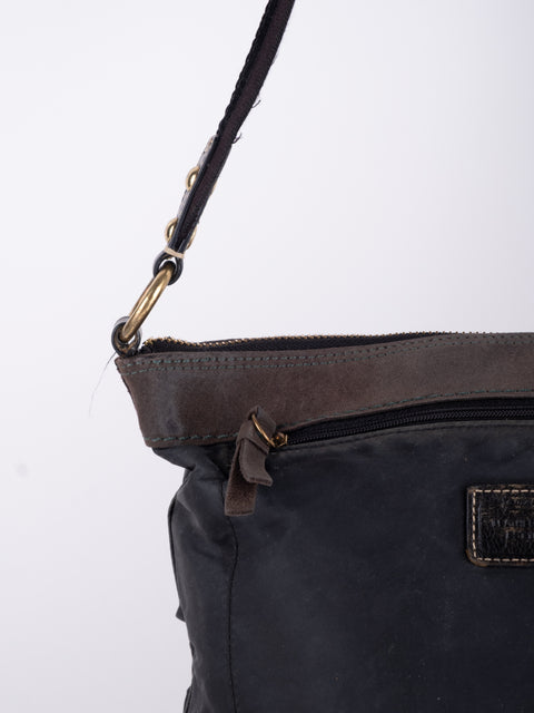 COACH Vintage Black Buckle Crossbody Bag