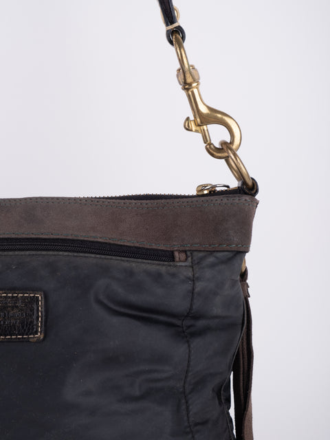 COACH Vintage Black Buckle Crossbody Bag