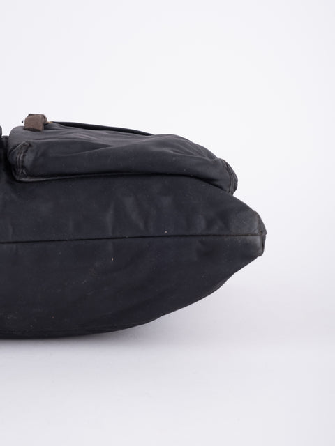 COACH Vintage Black Buckle Crossbody Bag
