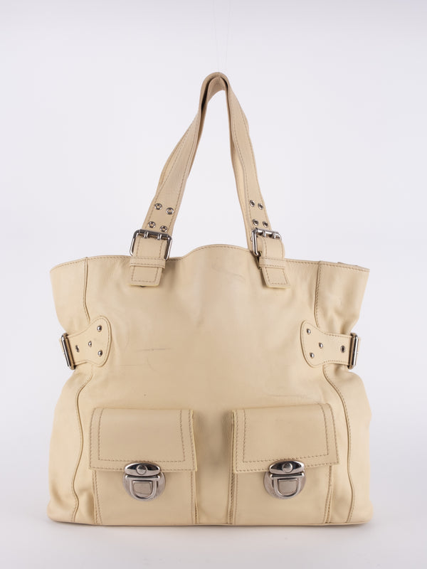 Marc Jacobs Leather Buckle Tote Bag