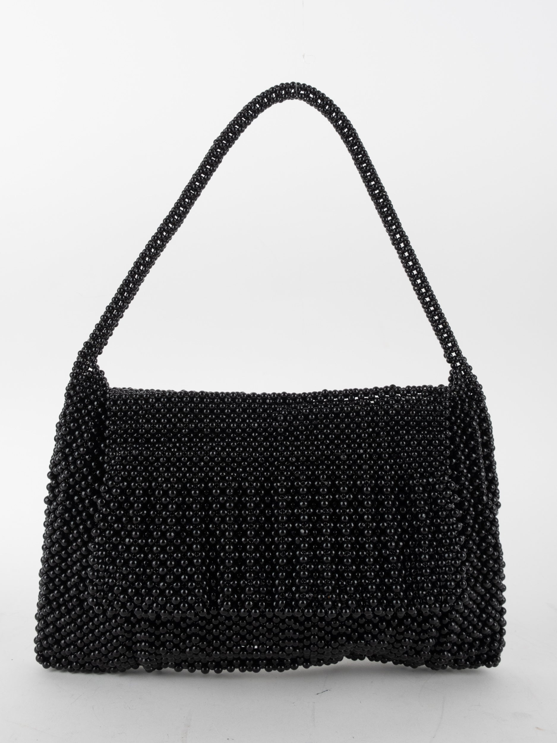 Vintage Beaded Evening Shoulder Bag Classic Draped