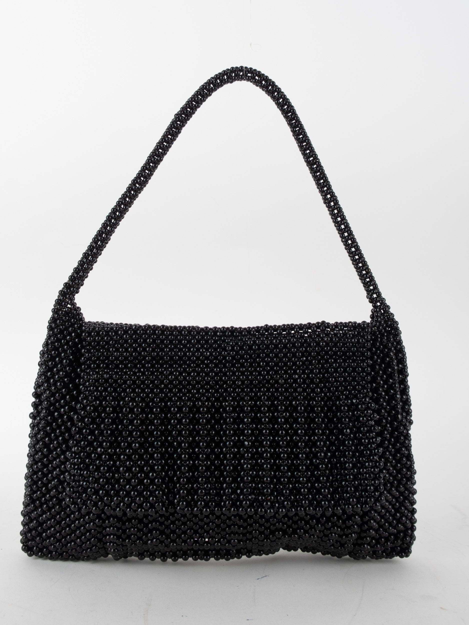Vintage Beaded Evening Shoulder Bag Classic Draped