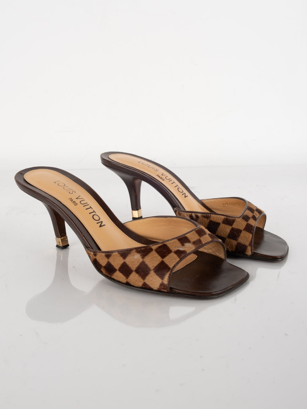 Louis Vuitton Damier Mule Heels