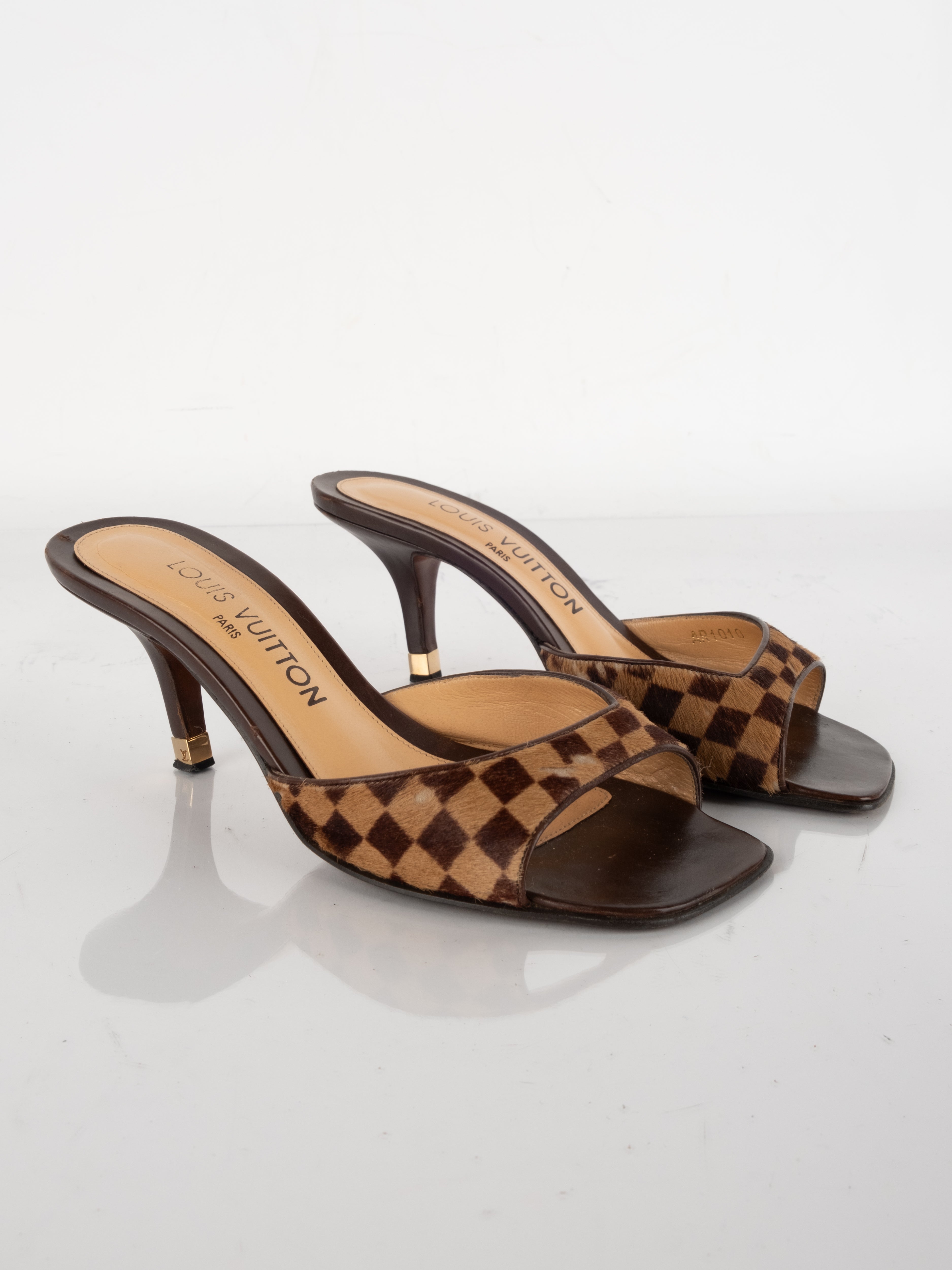 Louis Vuitton Damier Mule Heels