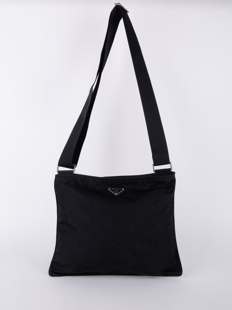 Prada Black Nylon Shoulder Bag