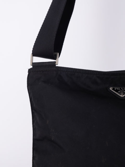 Prada Black Nylon Shoulder Bag