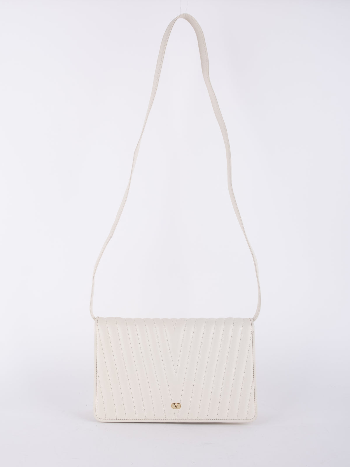 Valentino Vintage White Shoulder Bag