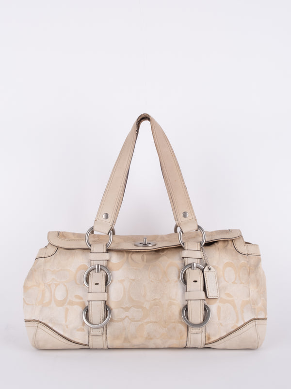 Coach Signature Buckle Satchel Bag