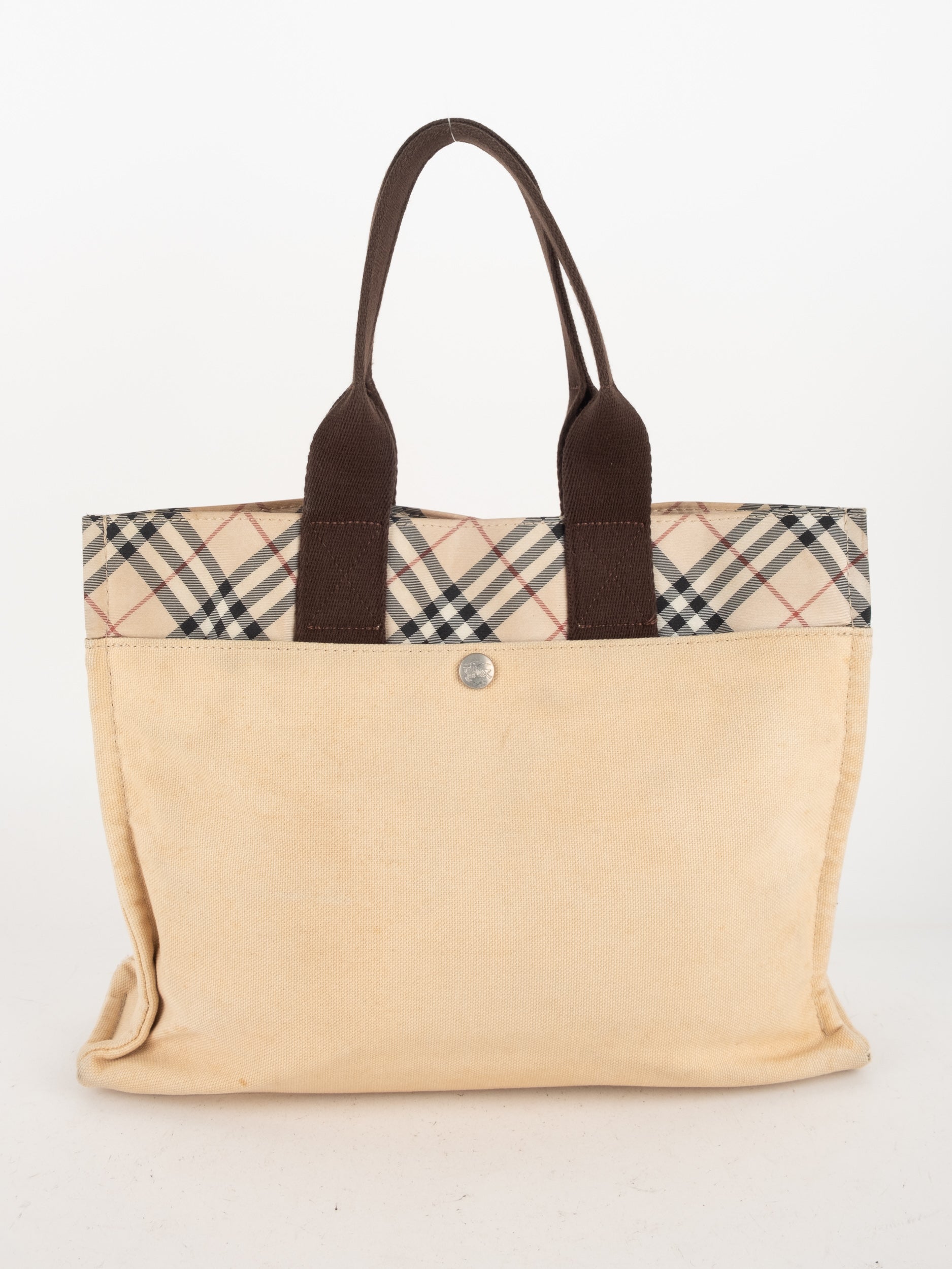 BURBERRY Vintage Nova Check Tote Bag