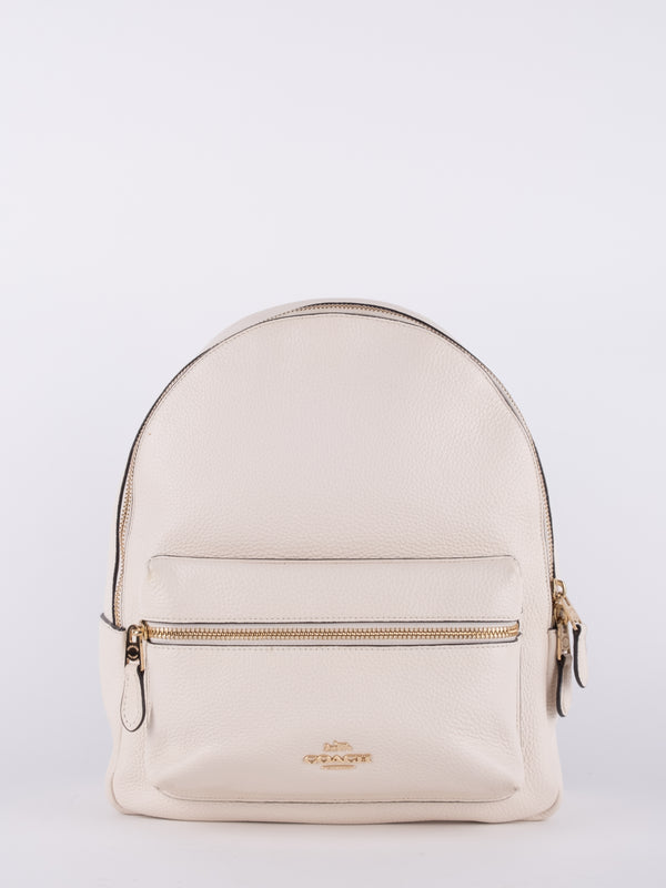 Coach White Leather Mini Backpack