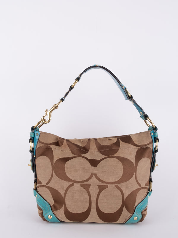 Coach Signature Patchwork Hobo Bag