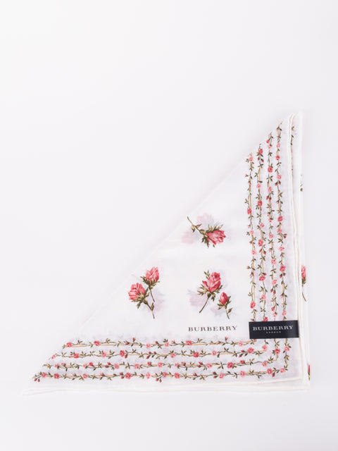 Burberry Vintage Floral Print Scarf