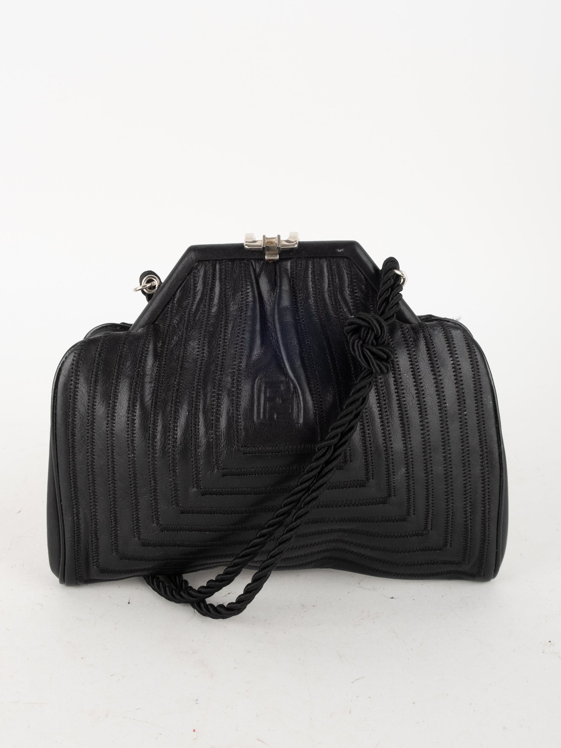 FENDI Vintage Leather Evening Bag סופר וינטג׳