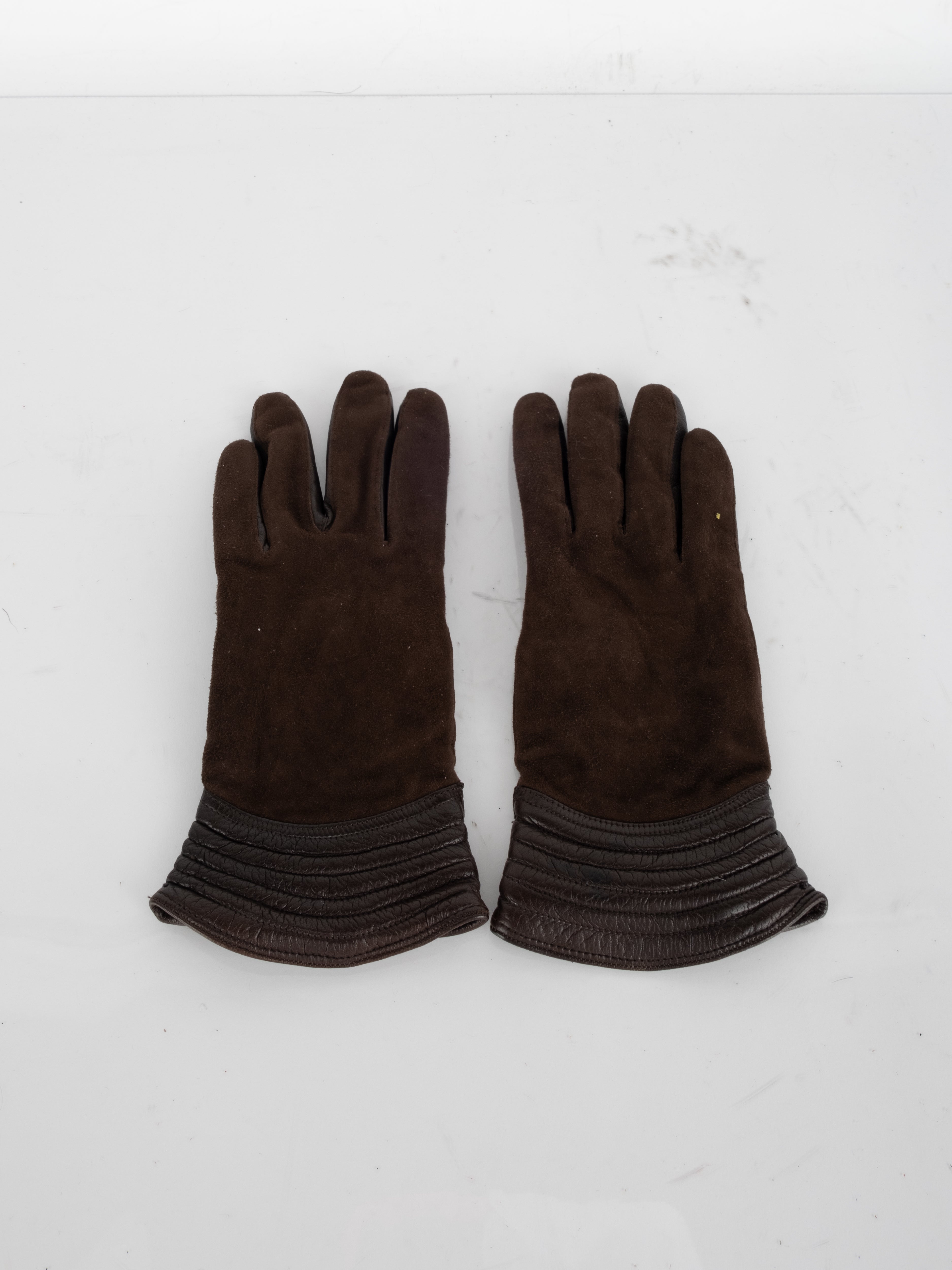 Brown Leather Gloves