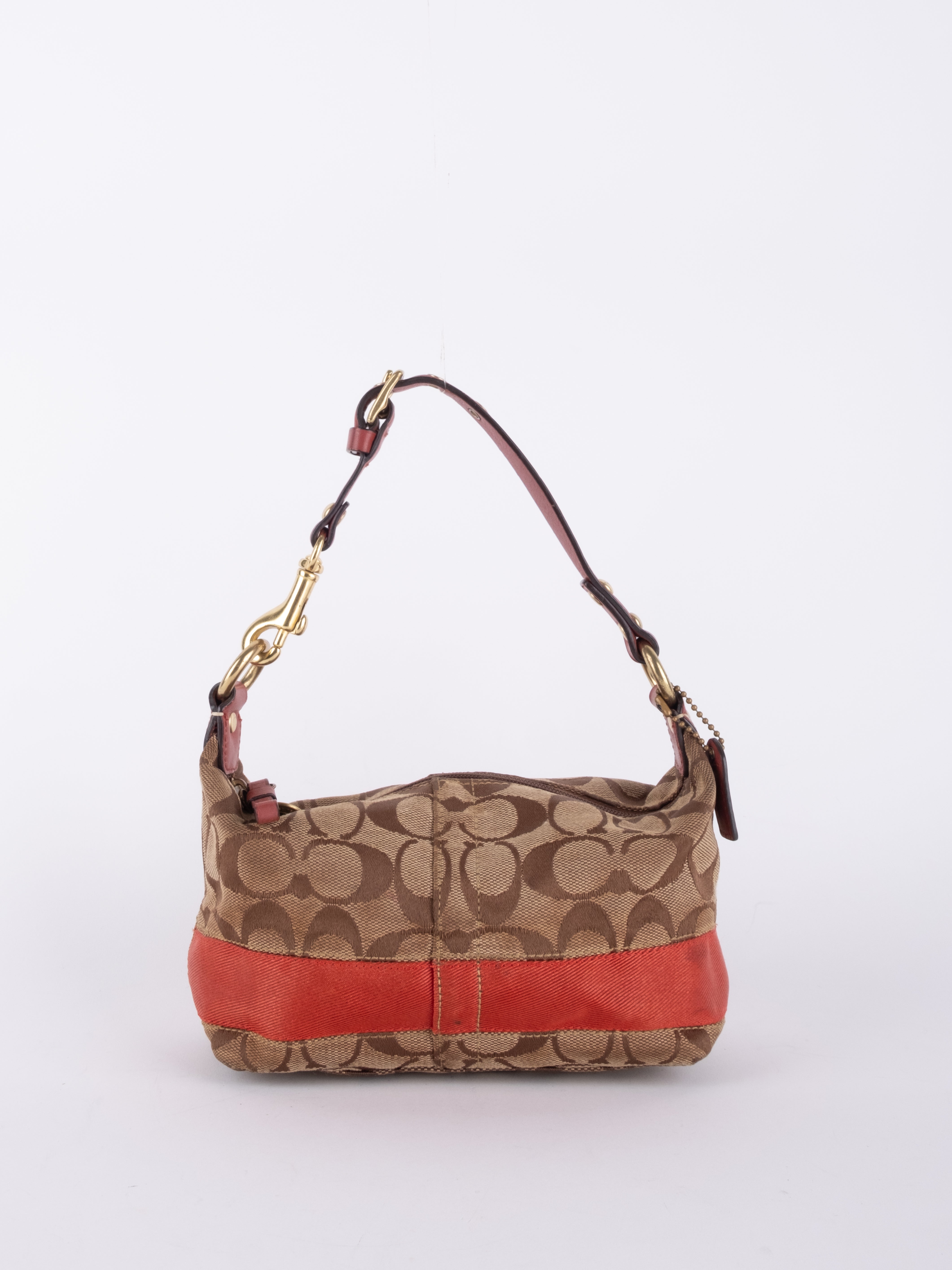 Coach Signature Mini Hobo Orange