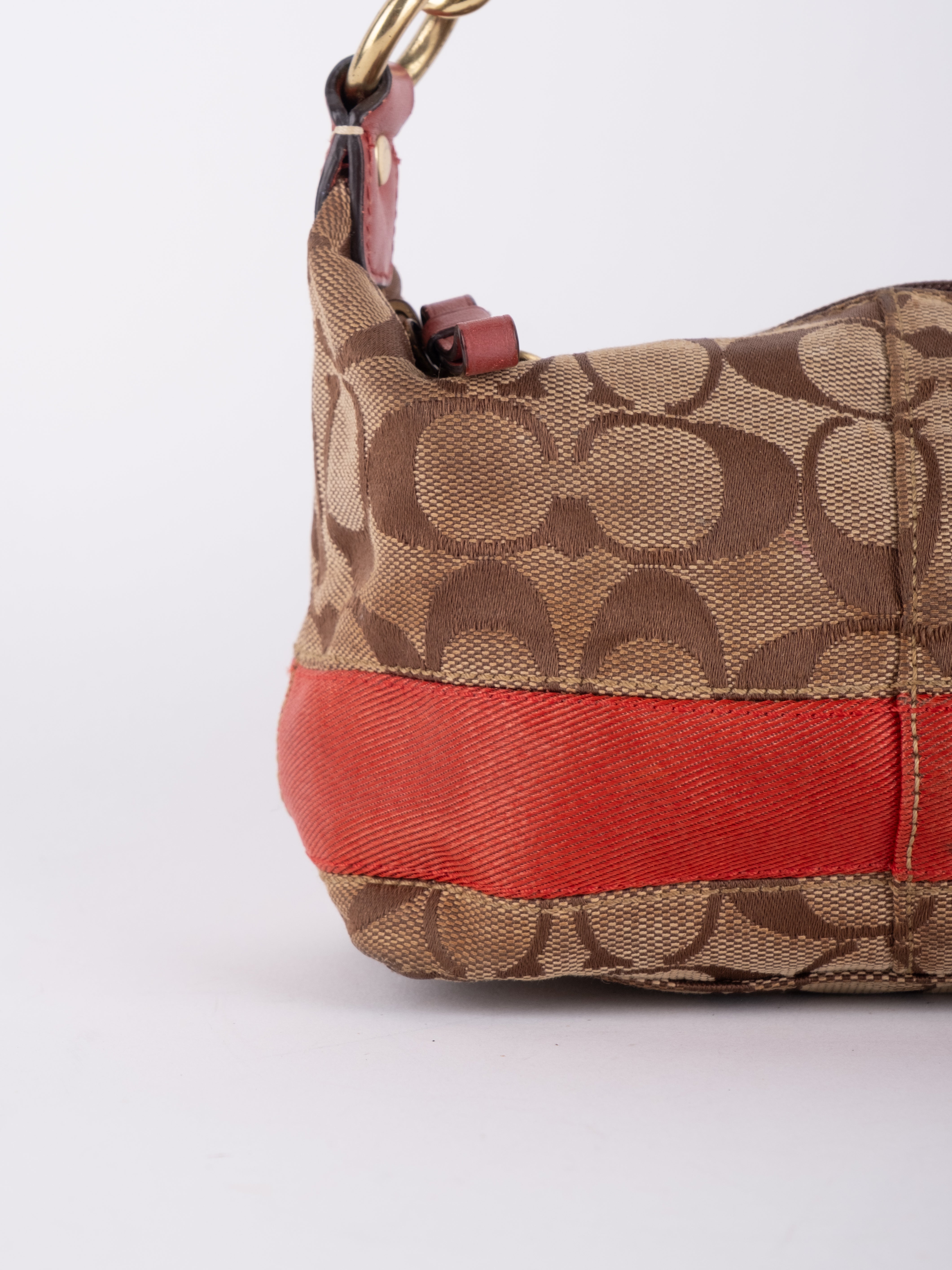 Coach Signature Mini Hobo Orange