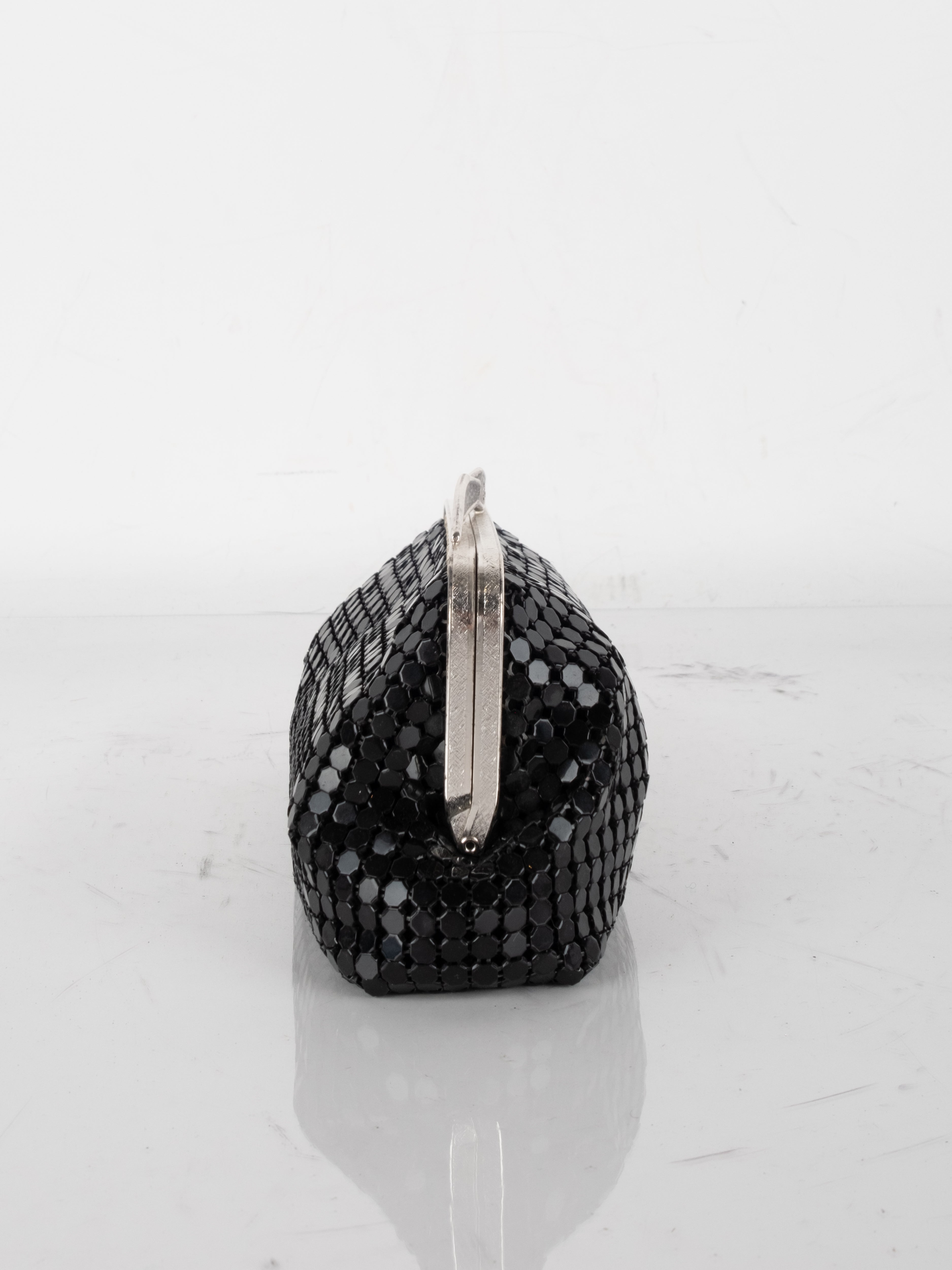 Evening Black Mesh Clutch