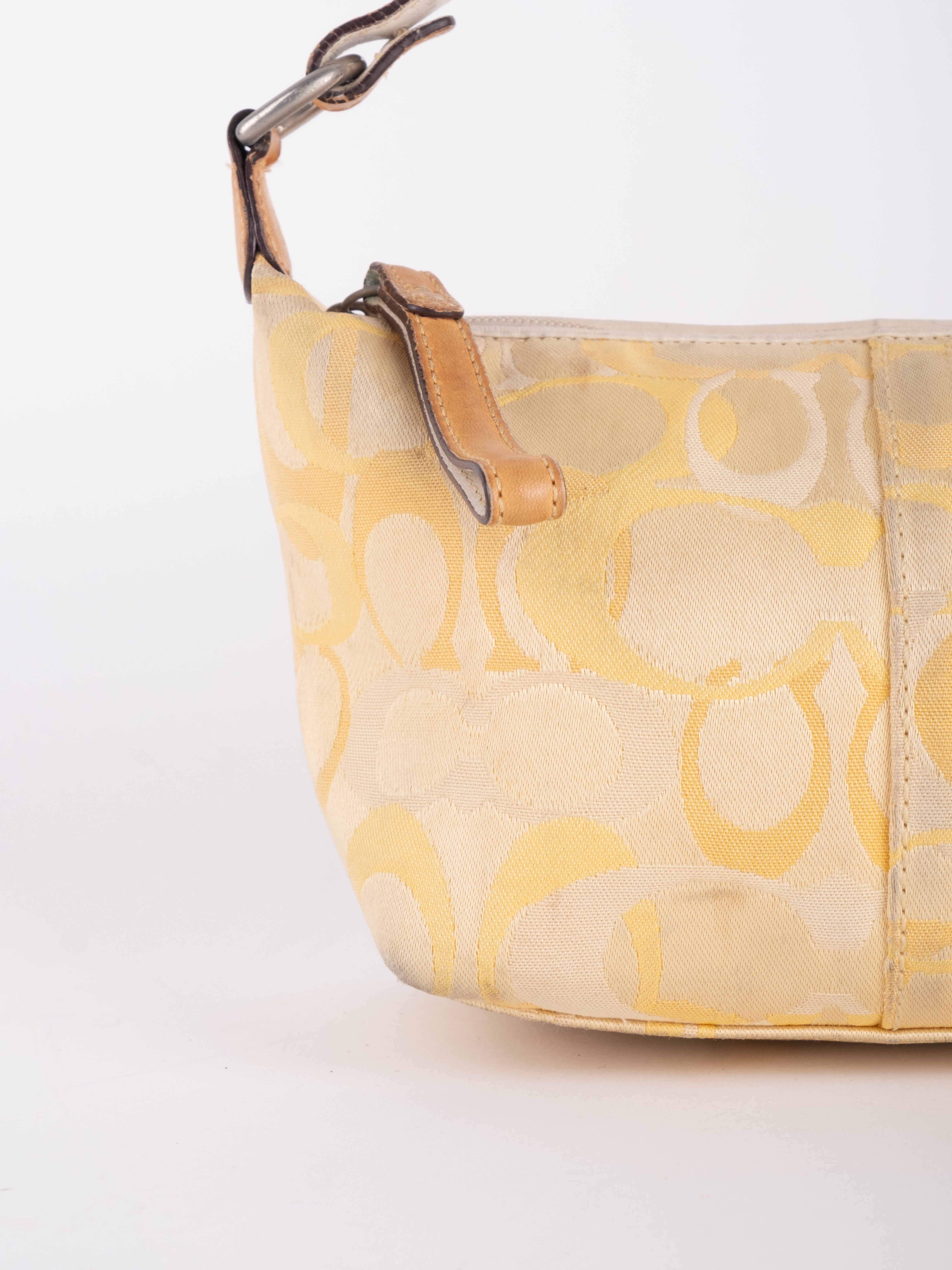 Coach Signature Mini Hobo Yellow