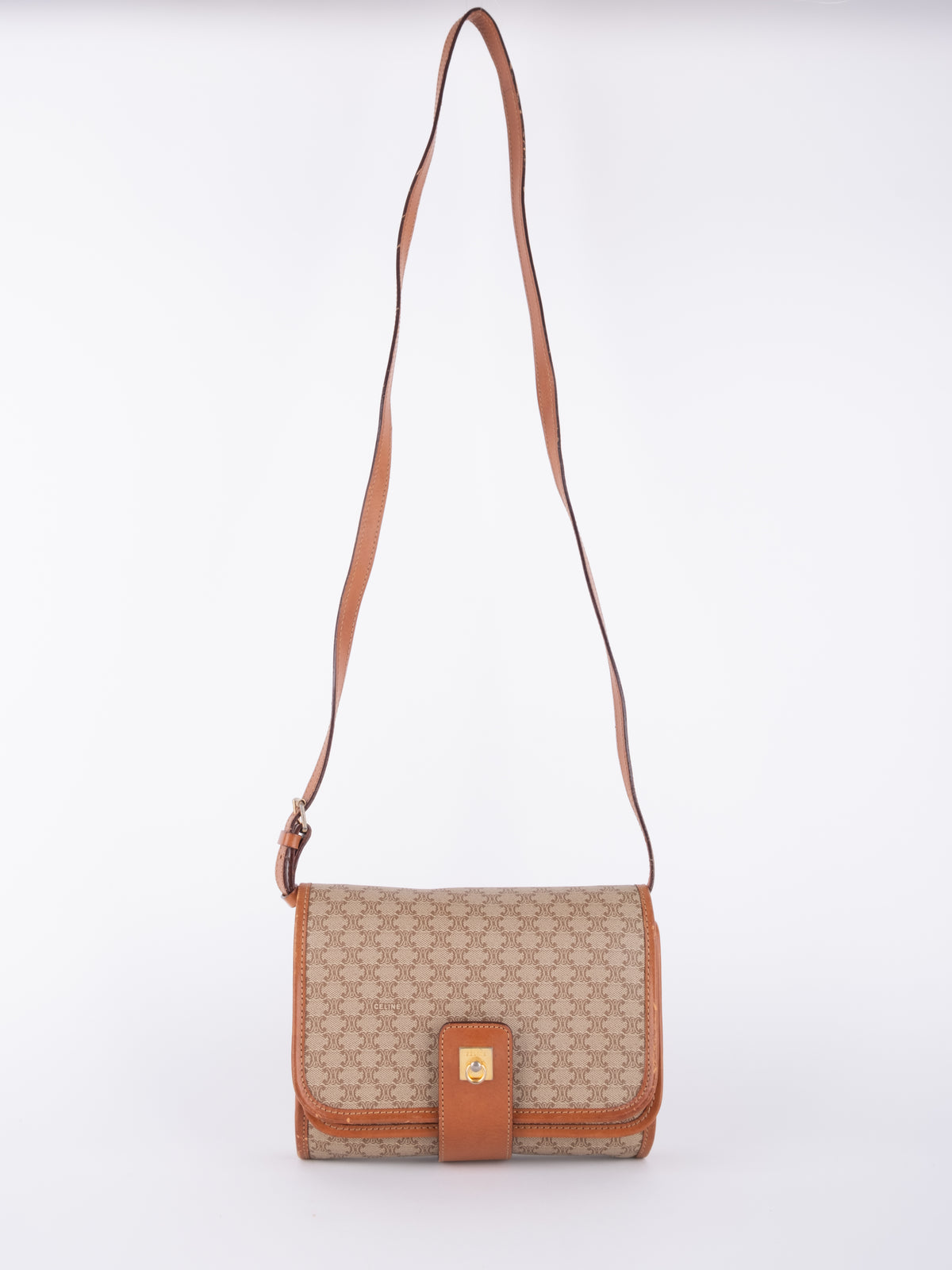 Celine Vintage Macadam Flap Crossbody Bag