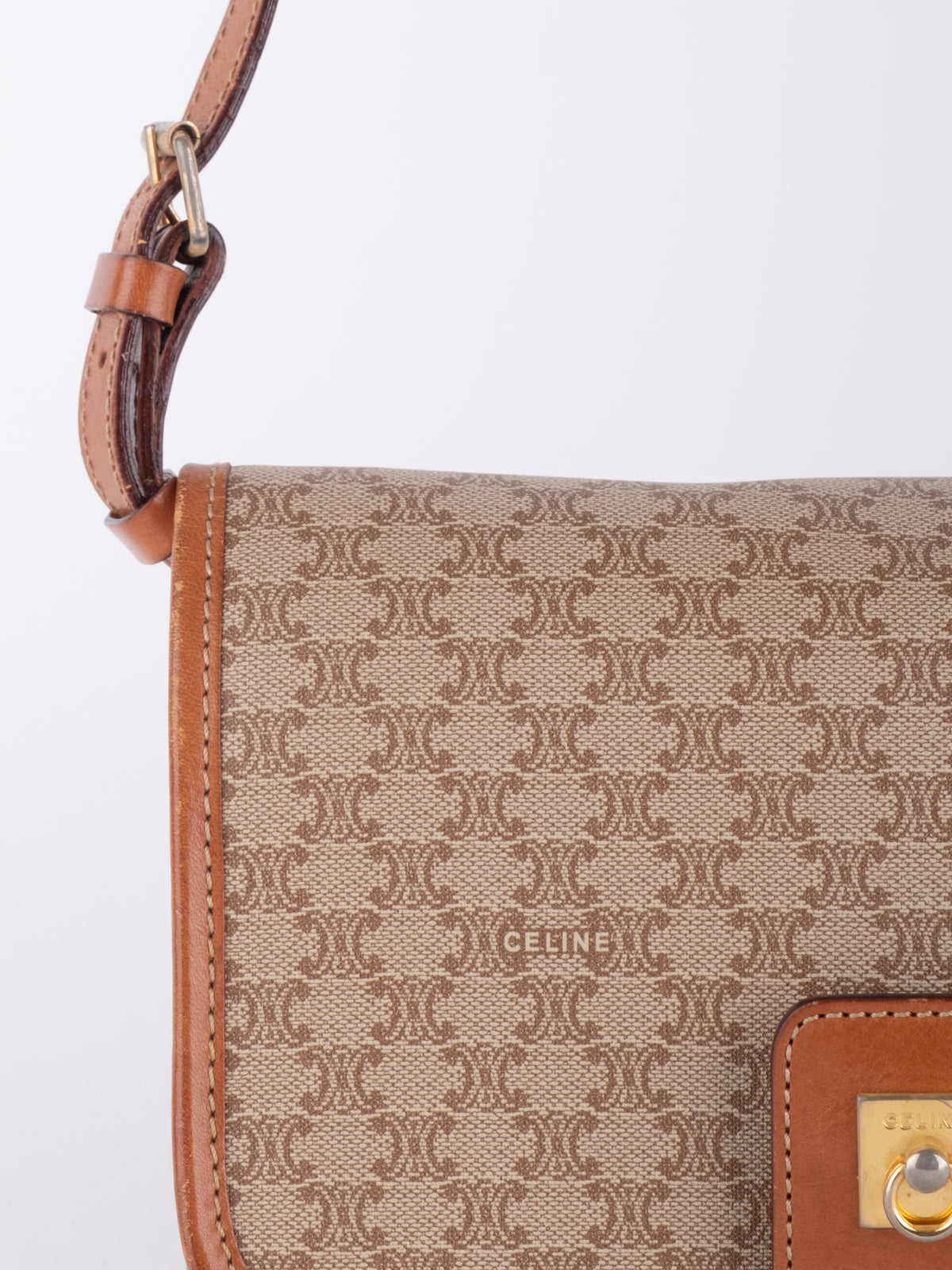 Celine Vintage Macadam Flap Crossbody Bag