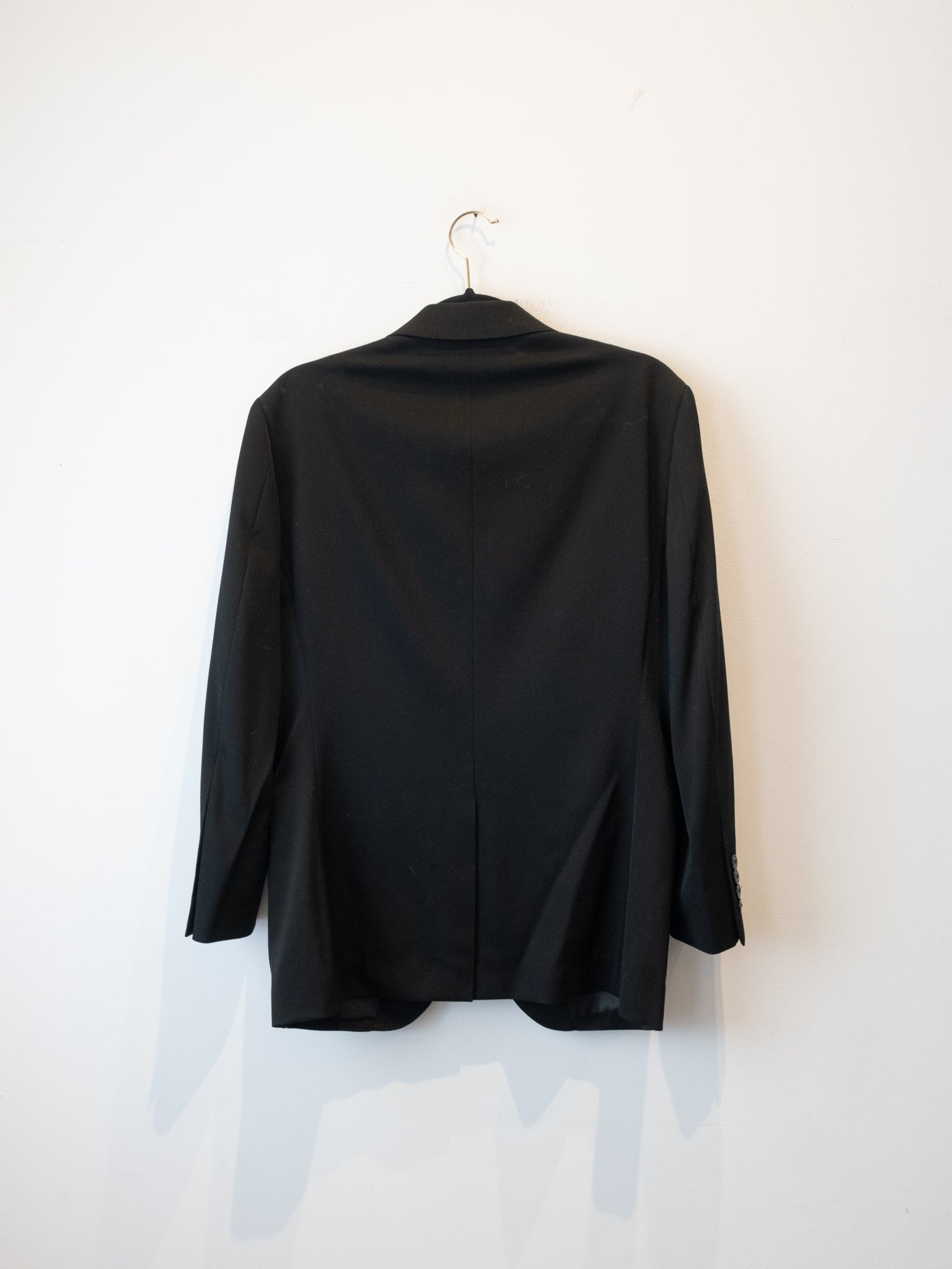 Vintage Black Wool Blazer