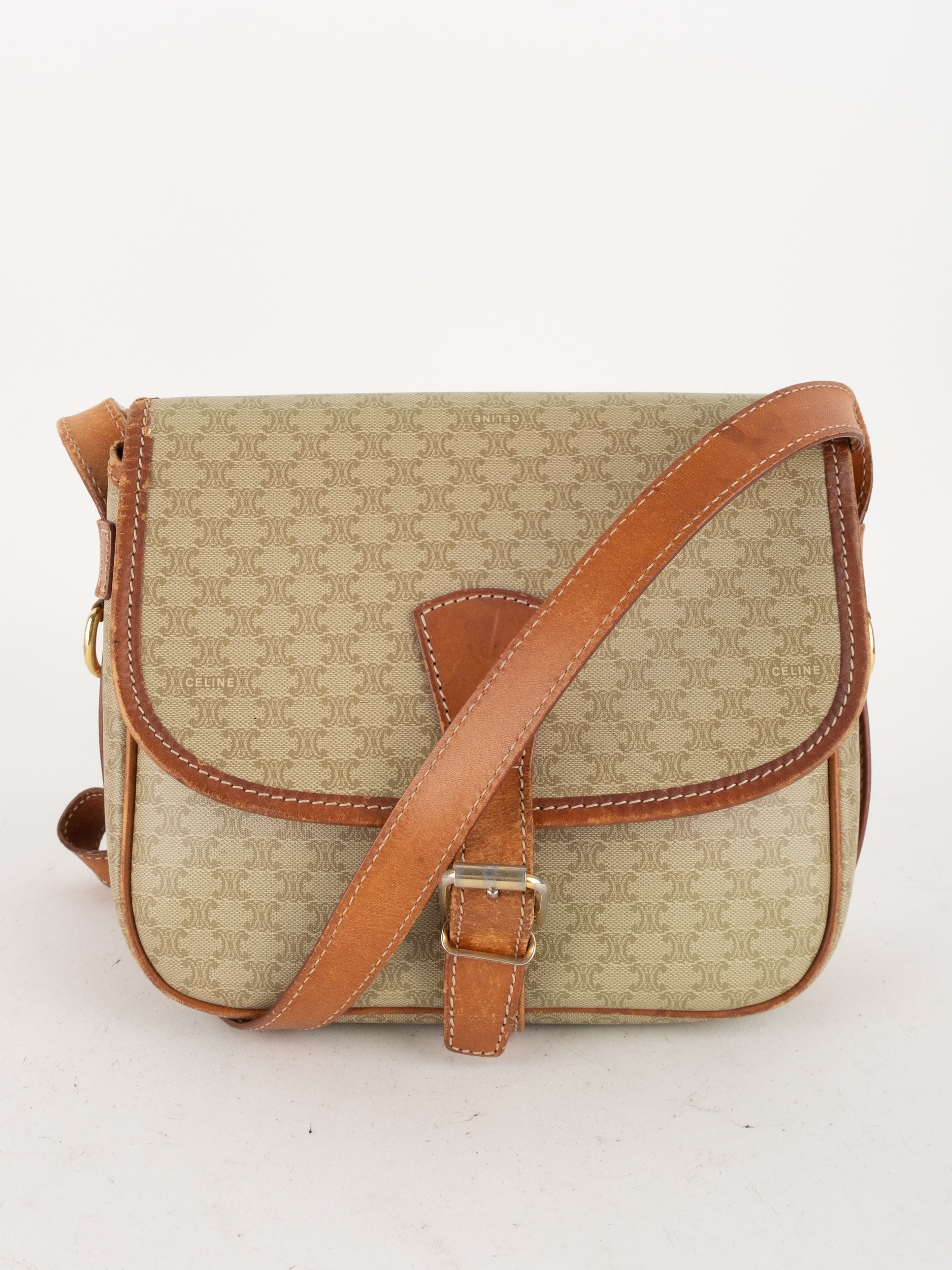 CELINE Vintage Macadam Crossbody Bag