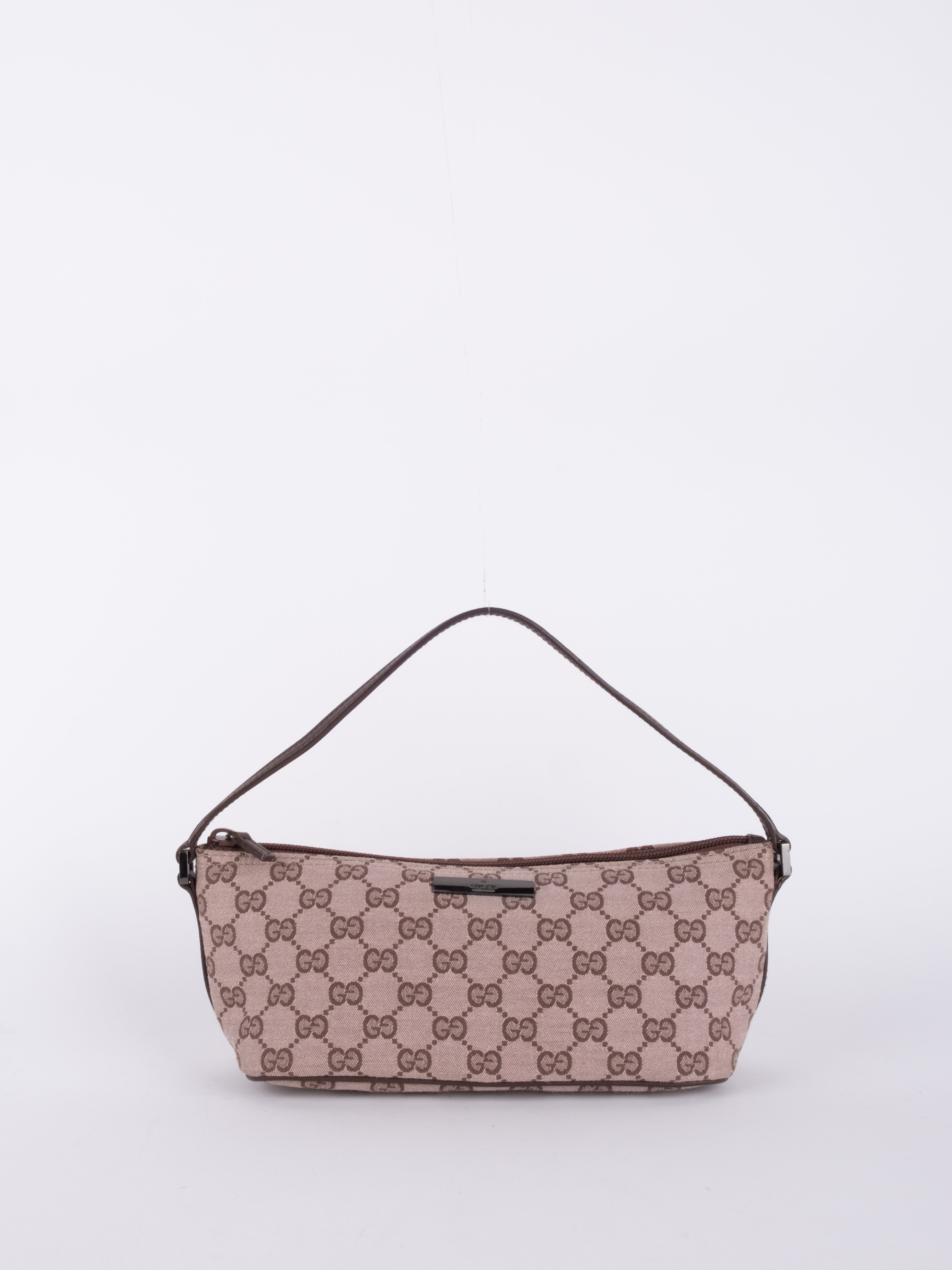 Gucci GG Canvas Banana Bag Brown