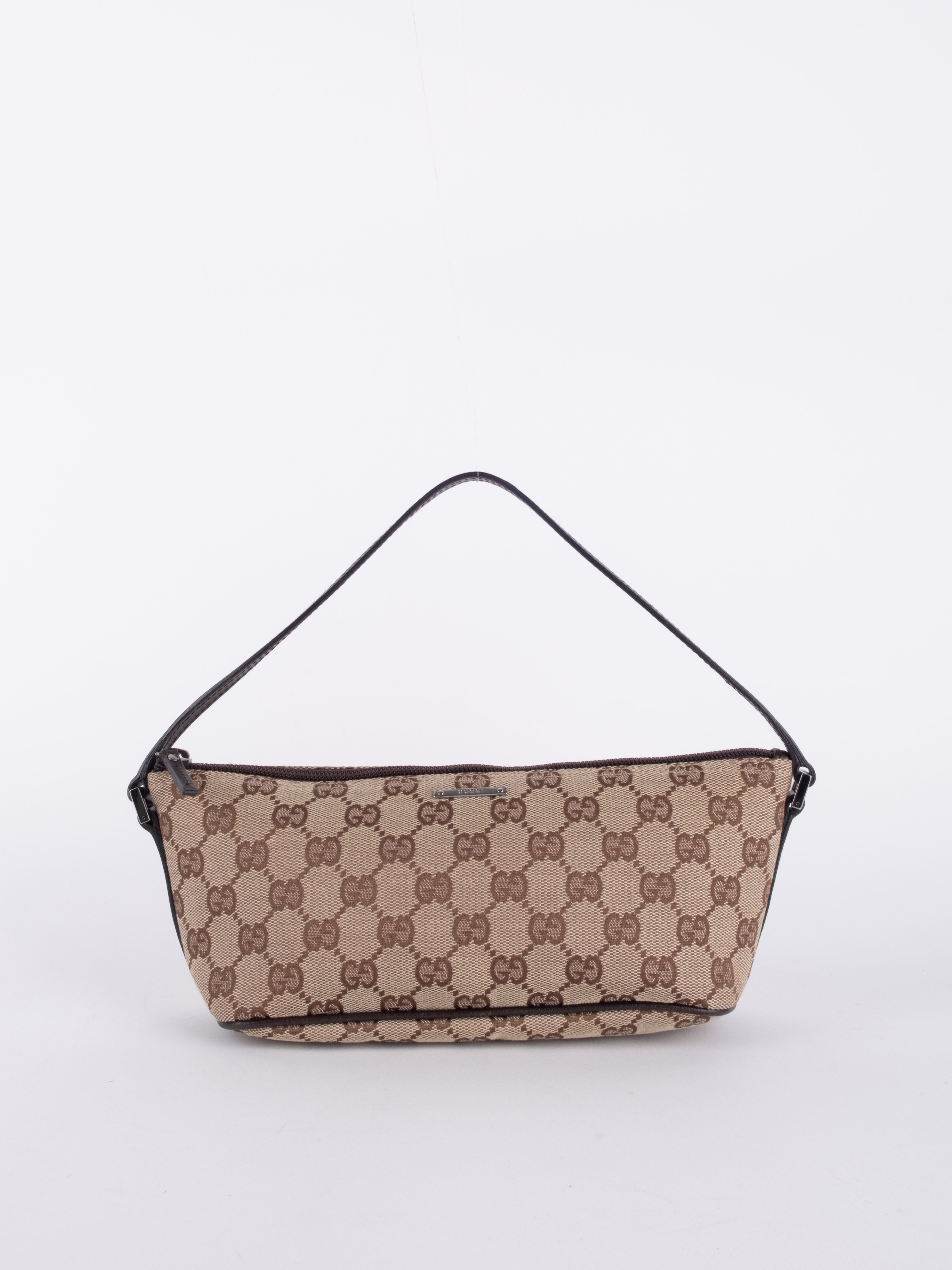 Gucci GG Canvas Banana Bag Brown