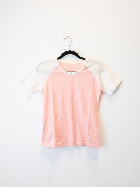 Miss Chloé Pink & White Colorblock T-Shirt