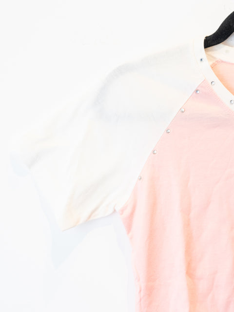 Miss Chloé Pink & White Colorblock T-Shirt