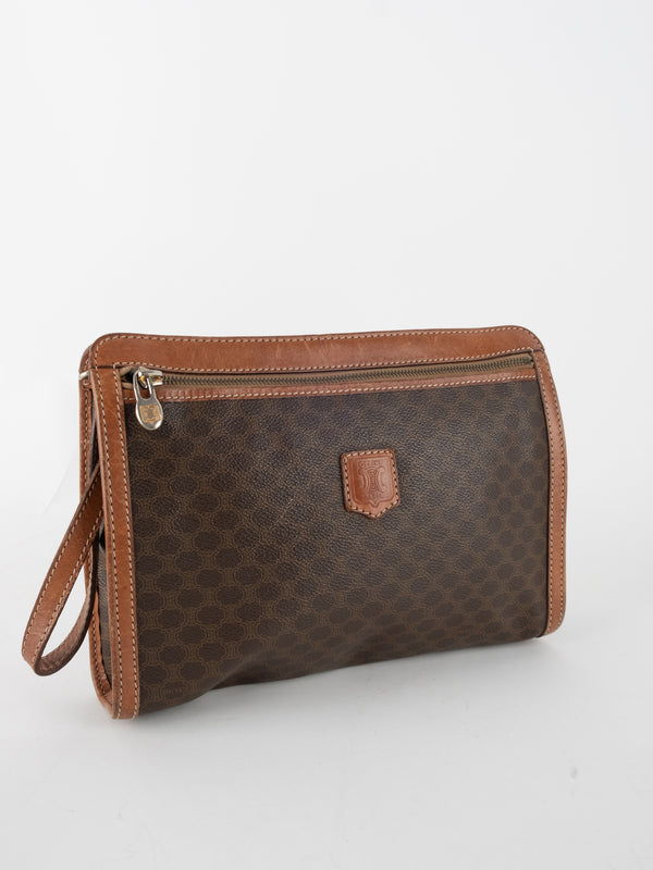 CELINE Vintage Macadam Clutch Pouch