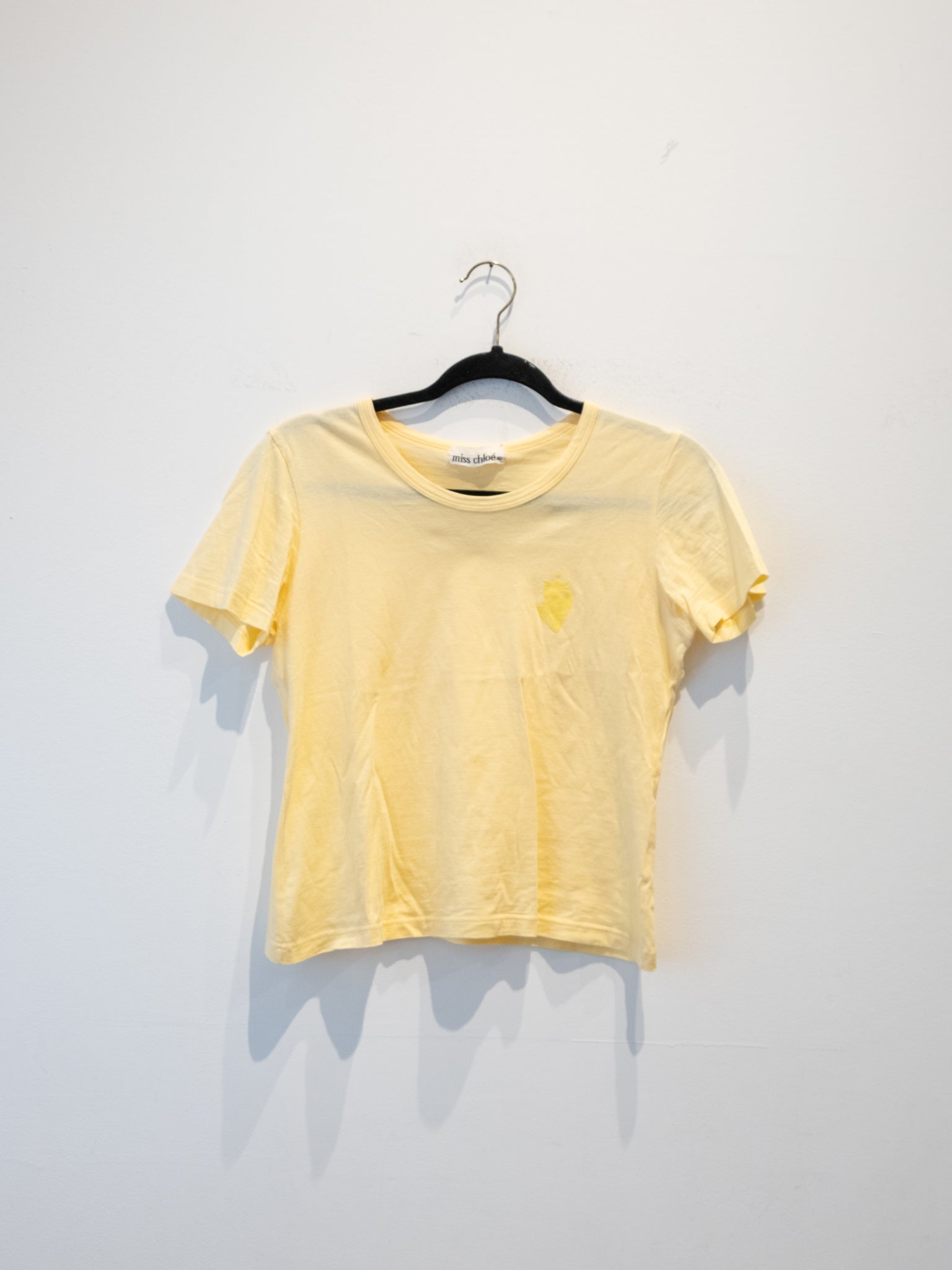 Miss Chloé  T-Shirt – Yellow Cotton